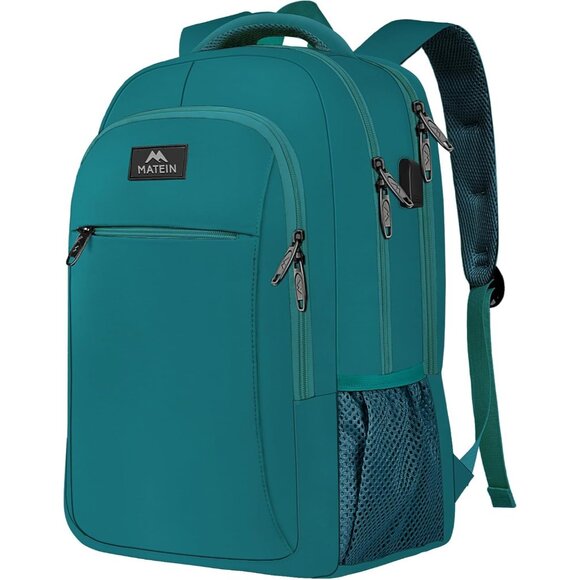 ⚡Matein Men Peacock Blue Travel Business Anti Theft Slim Sturdy Laptops Backpack - Picture 9 of 9